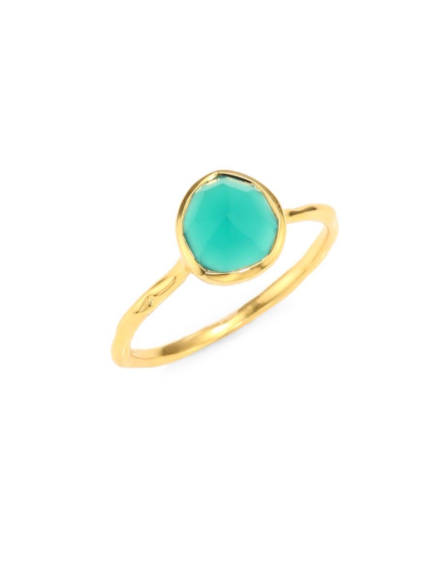 monica vinader siren nugget green onyx cocktail ring | Saks Fifth Avenue