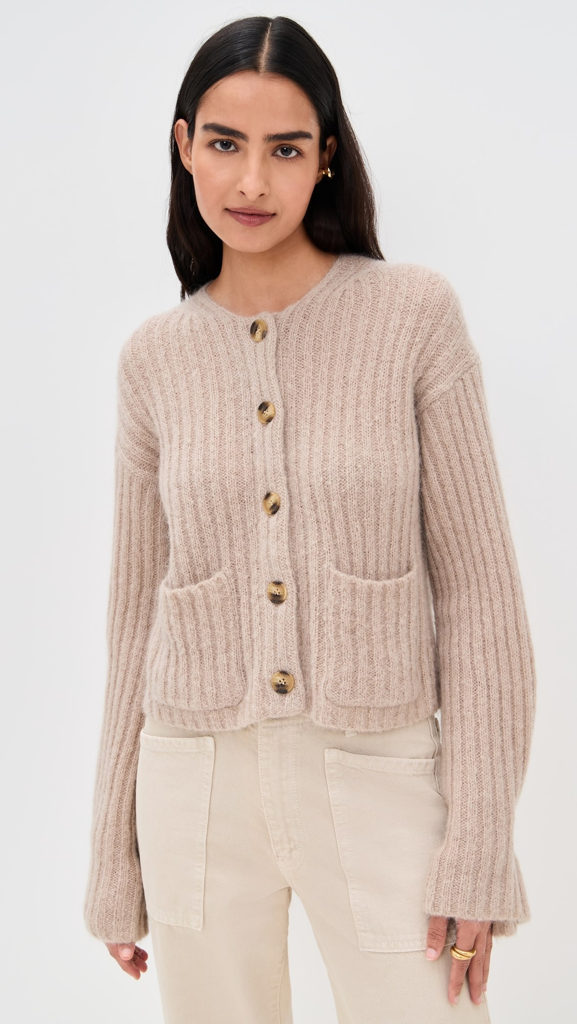 Cierrou Rib Cardigan | Shopbop