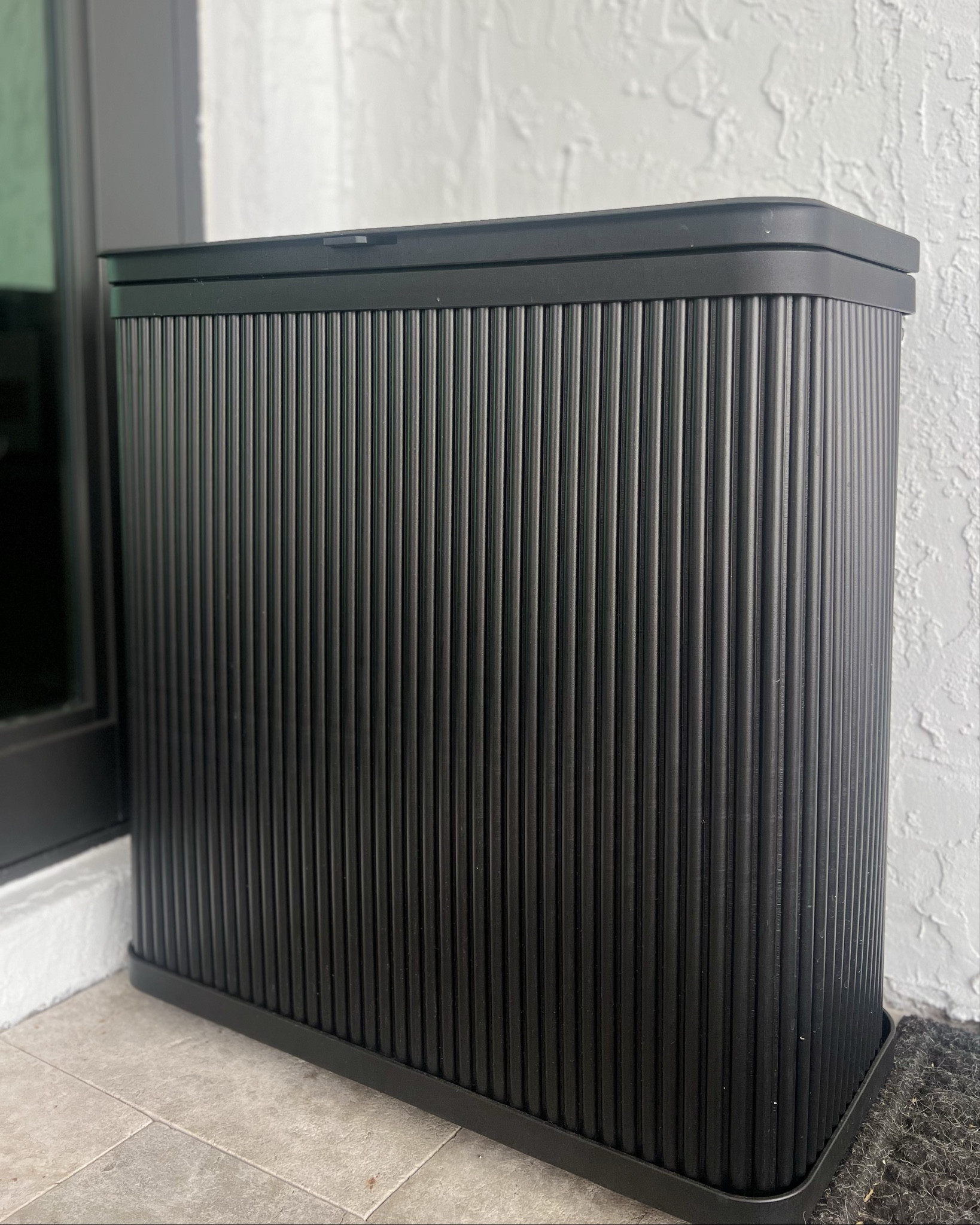 Perfect for patios, outdoor kitchens, balconies, or backyard seating areas. I love that it hides the trash bags so it still looks clean outside.

#LTKHome #LTKSeasonal