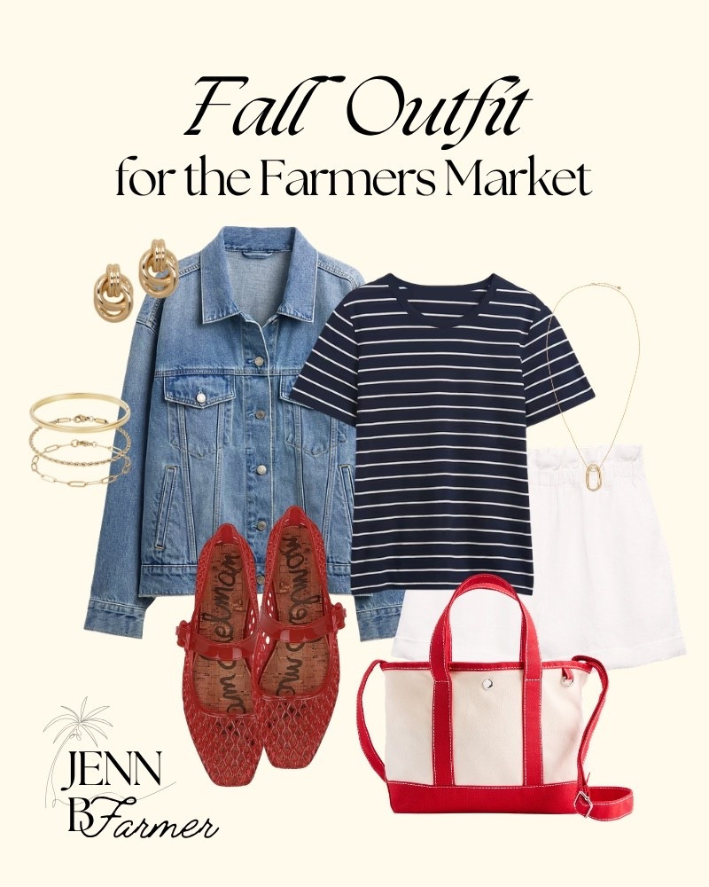 The best go-to Farmers Market look to stay comfy trendy!


Casual style, mom outfit, denim jacket, aritzia, gap style, tote bag, farmers market outfit, farmers market style, jelly shoes, jelly flats, DSW, Nordstrom, gold jewelry, fall outfit, fall style

#LTKSeasonal #LTKdayinmylife #LTKootd