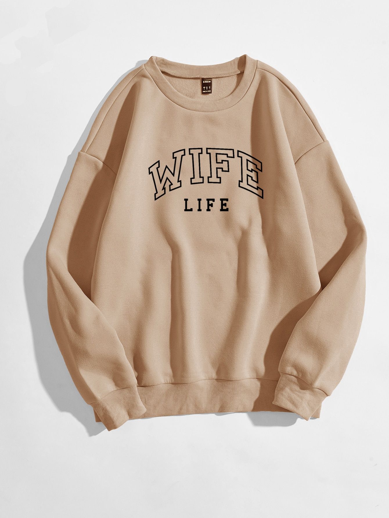 Letter Graphic Thermal Lined Sweatshirt | SHEIN