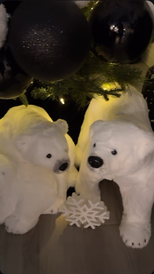 It’s a black and white kind of #Christmas with some special furry friends. #wintertheme #christmasdecor #christmastree #christmasdecorations #12foottree 

#LTKHoliday #LTKStyleTip #LTKSeasonal