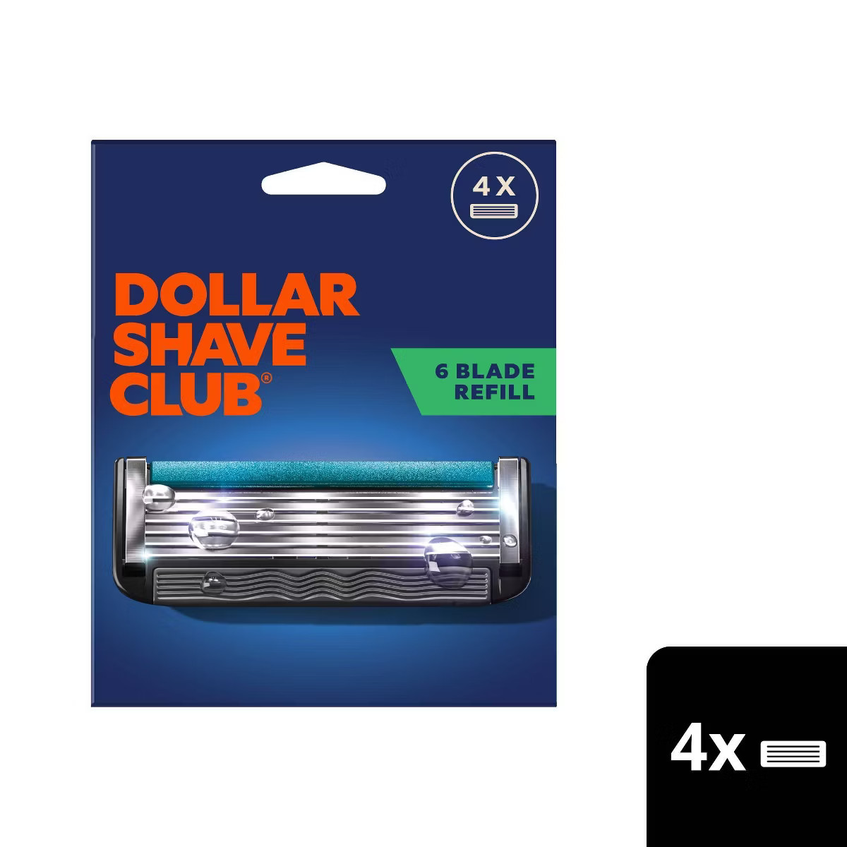 Dollar Shave Club 6-Blade Razor Refill - Compatible with 4 and 6 Blade Handles - 4ct | Target
