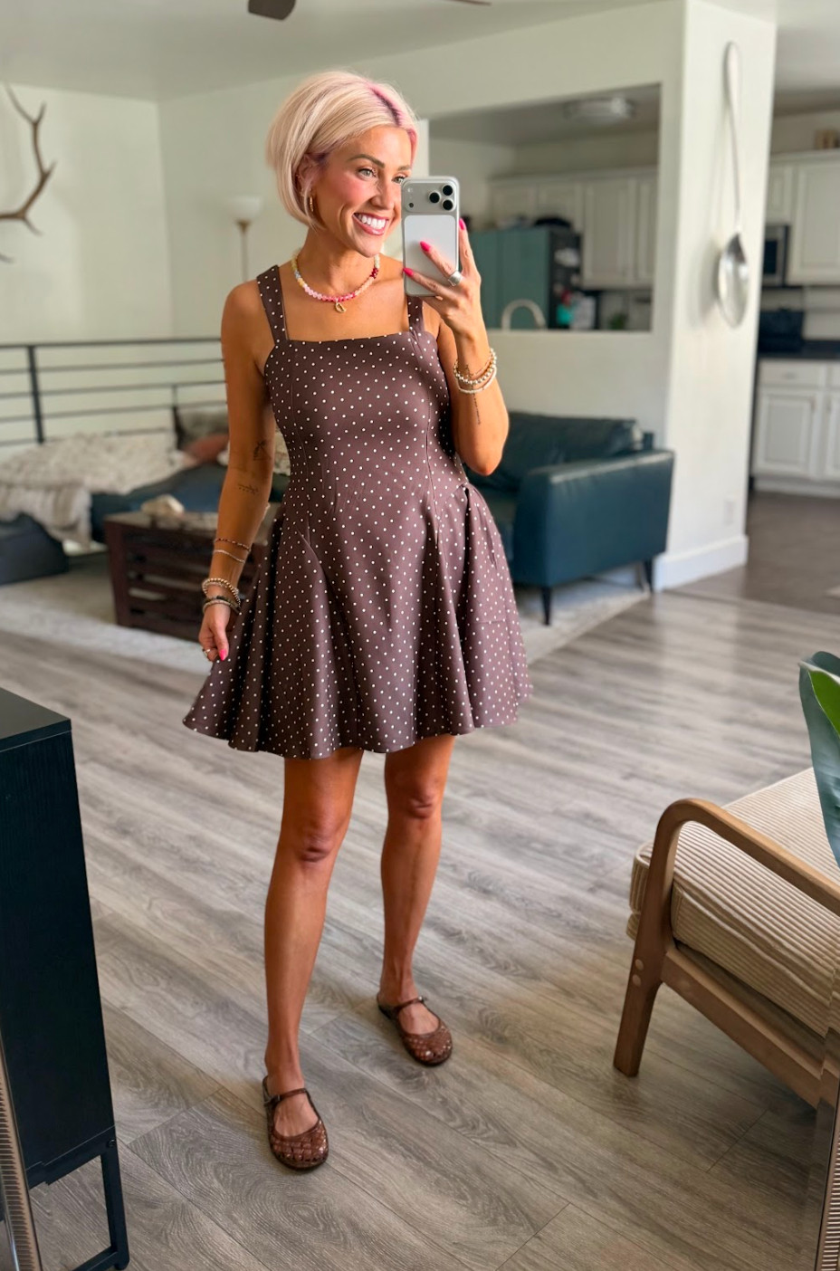 Feeling flirty in the polka dot dress!  Dress: Small // Shoes: TTS 

 #ootd #LTKootd #LTKSaleAlert #LTKTravel