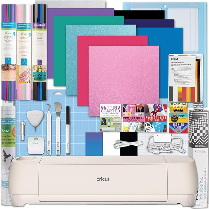 Cricut Explore 4 Machine Ultimate Card Sampler Bundle - Vinyl Sampler, Infusible Ink, Card Making... | Amazon (US)