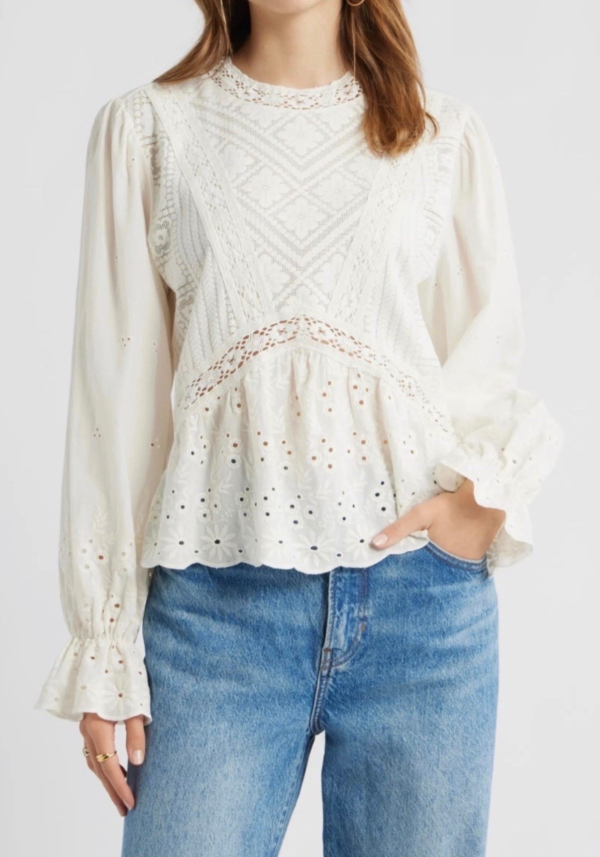 Lace top

Spring top
White top
Lace top


#LTKstorytime
