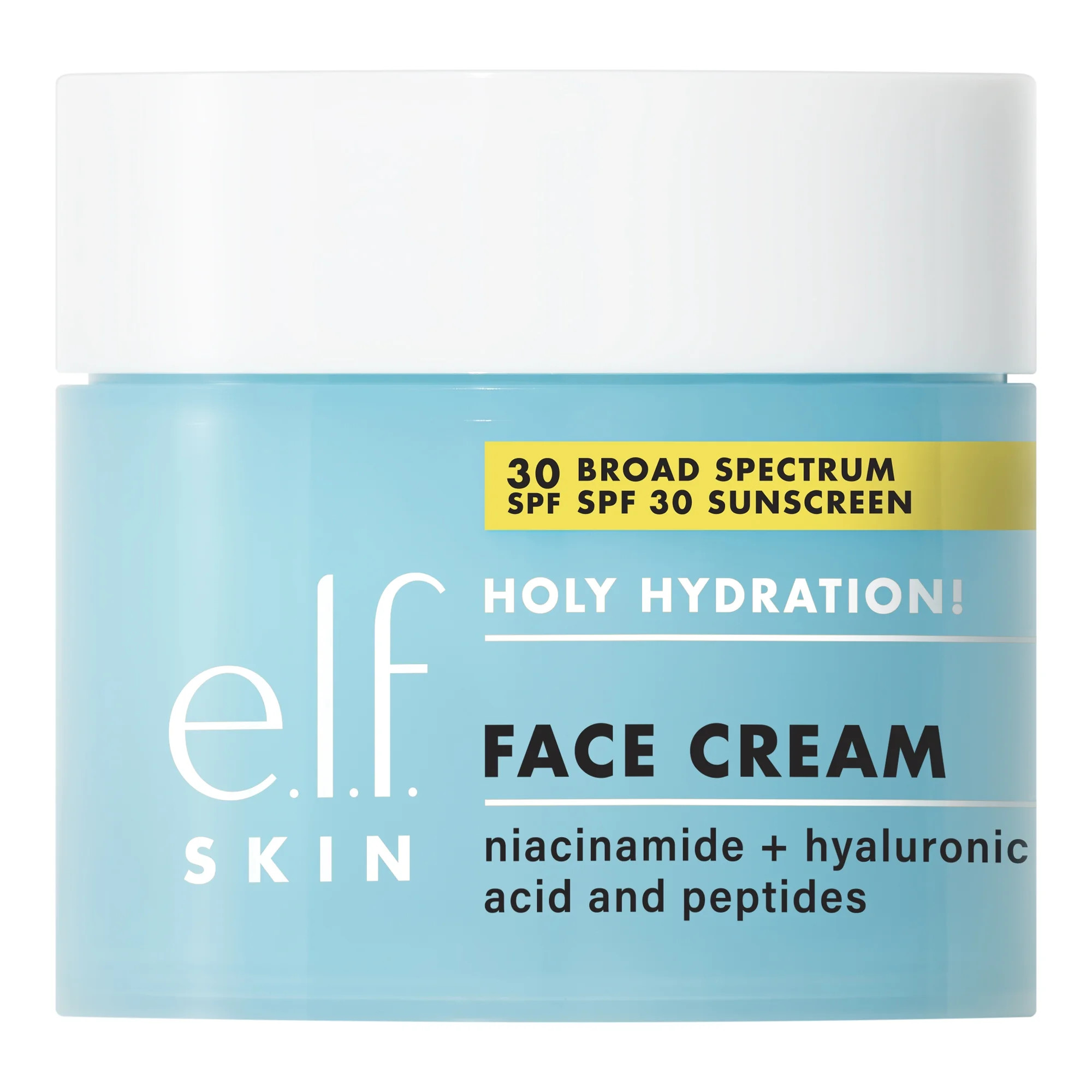 e.l.f. SKIN Holy Hydration! Face Cream Broad Spectrum SPF 30 Sunscreen, 1.7oz | Walmart (US)