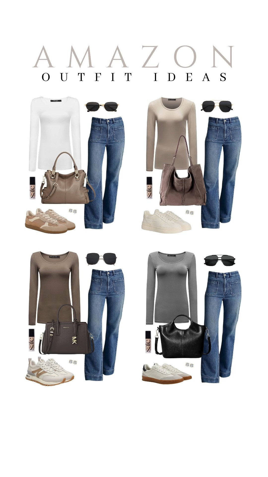 Tell me what you think of these long-sleeve top and jeans combinations! 

 #LTKSeasonal #LTKSaleAlert #LTKTravel