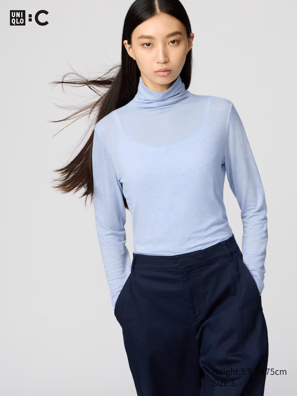 HEATTECH Extra Warm Kaschmirmix Thermo Langarmshirt (Rollkragen) | UNIQLO (DE)