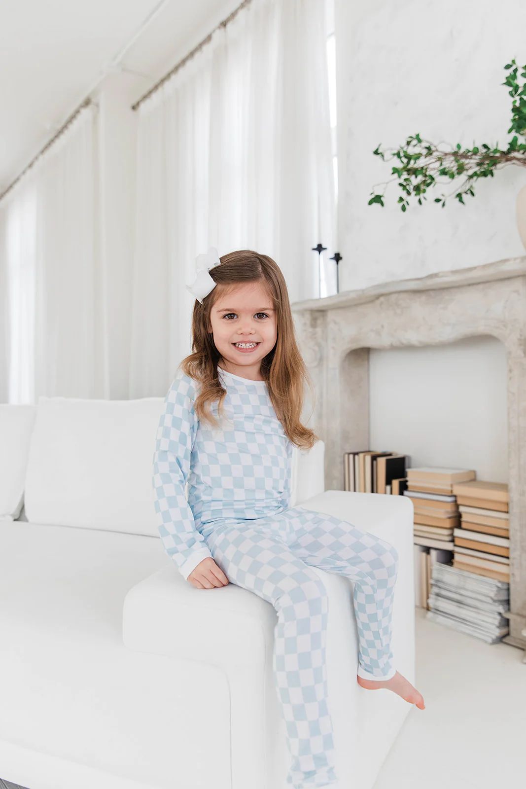 Two Piece Set in Checkered | Kid's Spring Loungewear | Ollie's Day