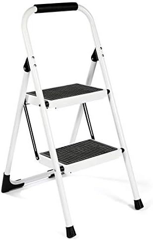 Step Ladder EFFIELER,2 Step Stool Ergonomic Folding Step Stool with Wide Anti-Slip Pedal 370 lbs ... | Amazon (US)