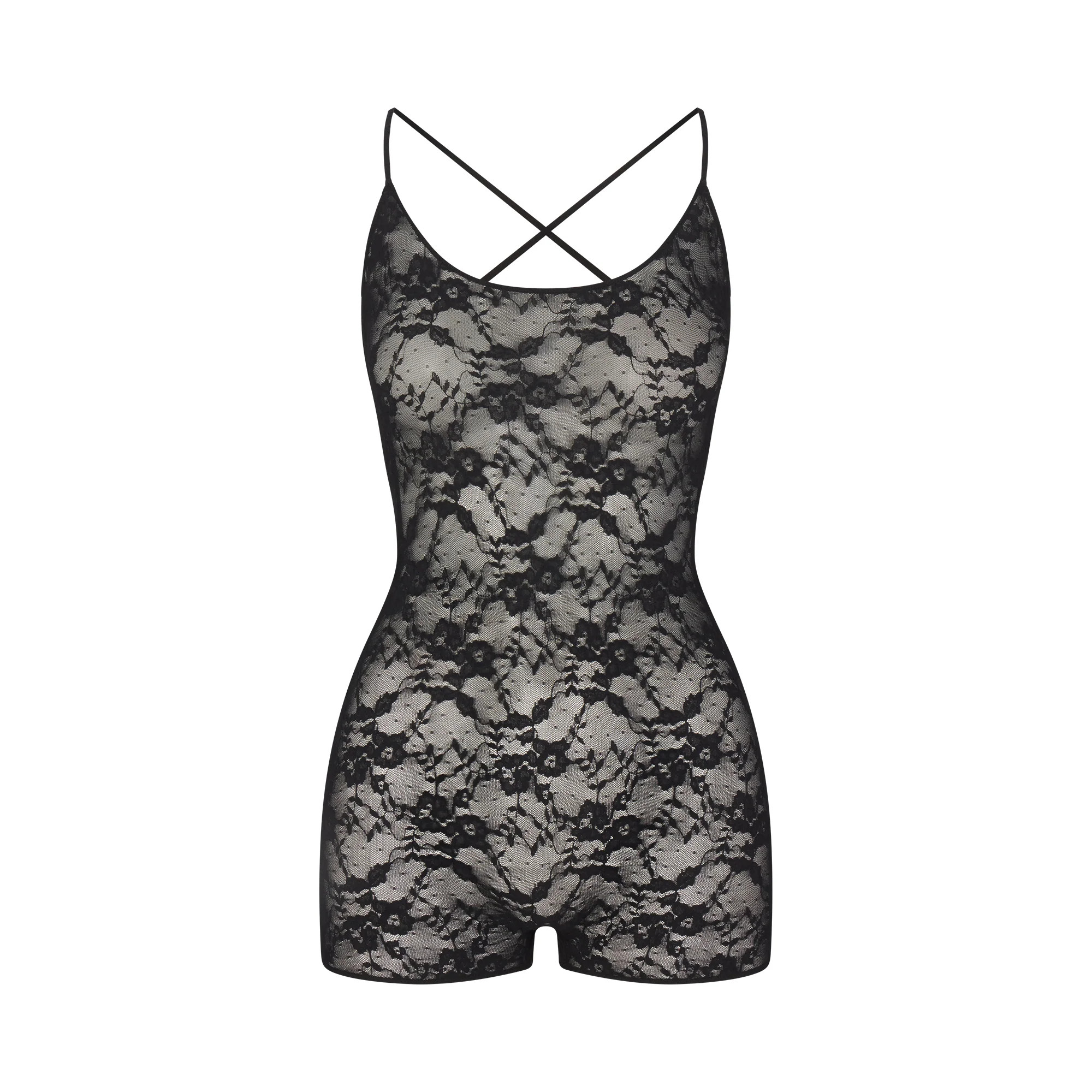 STRETCH LACE LOW BACK ONESIE | SOOT | SKIMS | SKIMS (US)