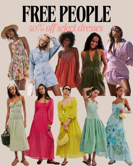 50% off select dresses at free people today only! 

#LTKSaleAlert #LTKFindsUnder50 #LTKFindsUnder100
