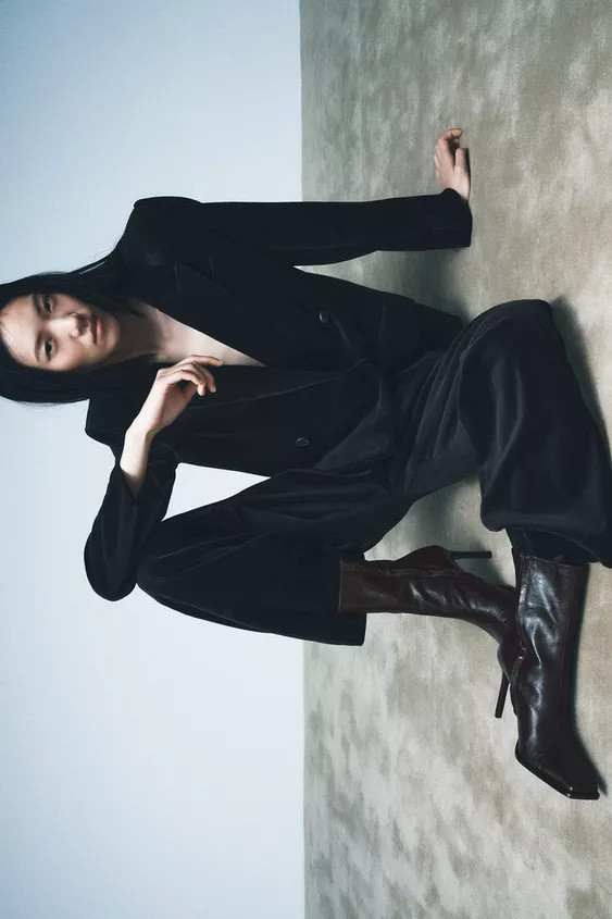 LIMITED EDITION LEATHER ANKLE BOOTS WITH SQUARE TOES | Zara UK