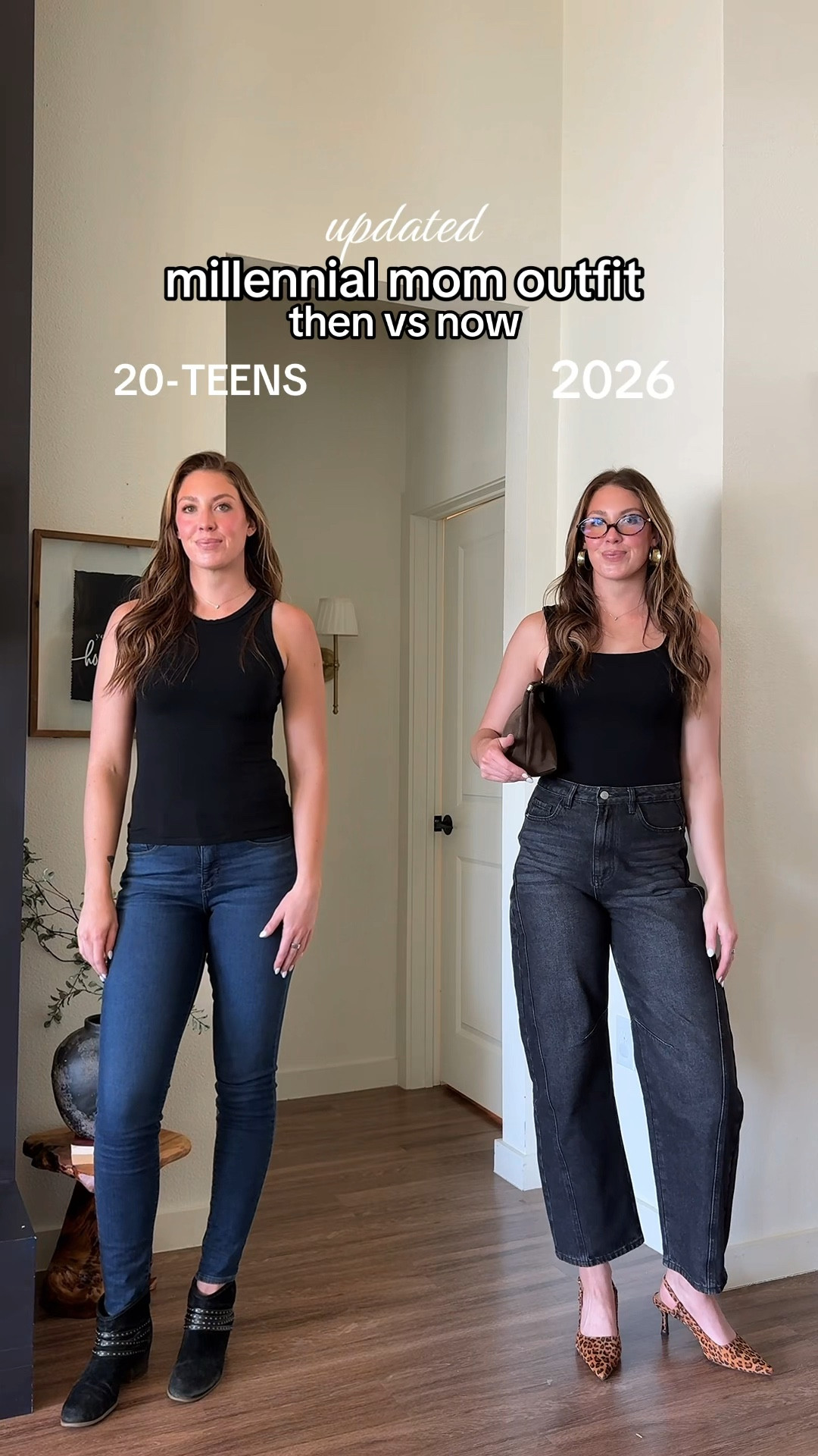 Simple elevated updated millennial mom outfit. Let’s break it down: Forget skinny jeans—these barrel-style ones are a game-changer. High-neck tanks? This scoop-neck is way more flattering. Ankle booties? You NEED these pointed-toe kitten heels. Trust me, you’ll want them all!

I’m a small in everything 💘

#LTKgrwm #LTKmomlife #LTKTall