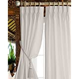 Kotton Culture Triple Pinch Pleat Thermal Insulation Blackout Curtains & Window Panels Spillproof... | Amazon (US)