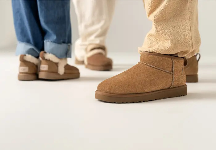 Classic Ultra Mini Spillseam Genuine Shearling Bootie (Women) | Nordstrom