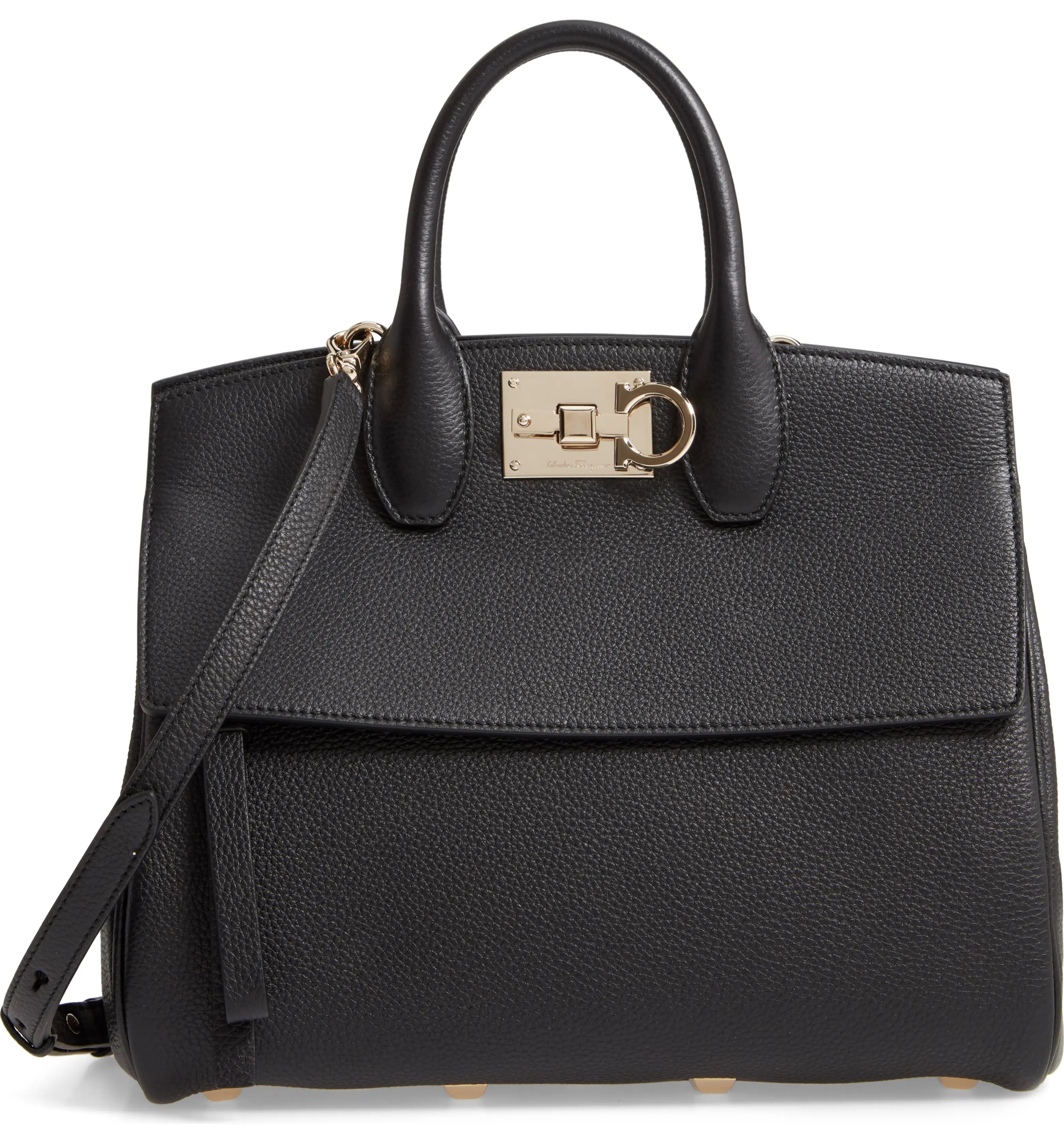Salvatore Ferragamo Small The Studio Leather Top Handle Bag | Nordstrom | Nordstrom
