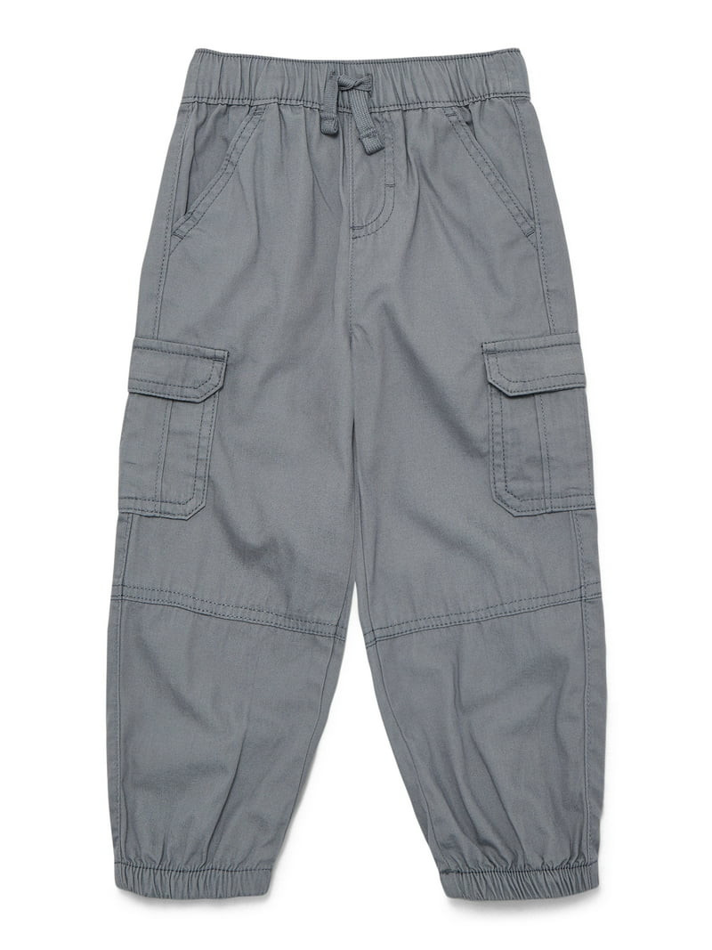 Wonder Nation Baby and Toddler Boys Cotton Cargo Jogger Pants, Sizes 12M-5T | Walmart (US)