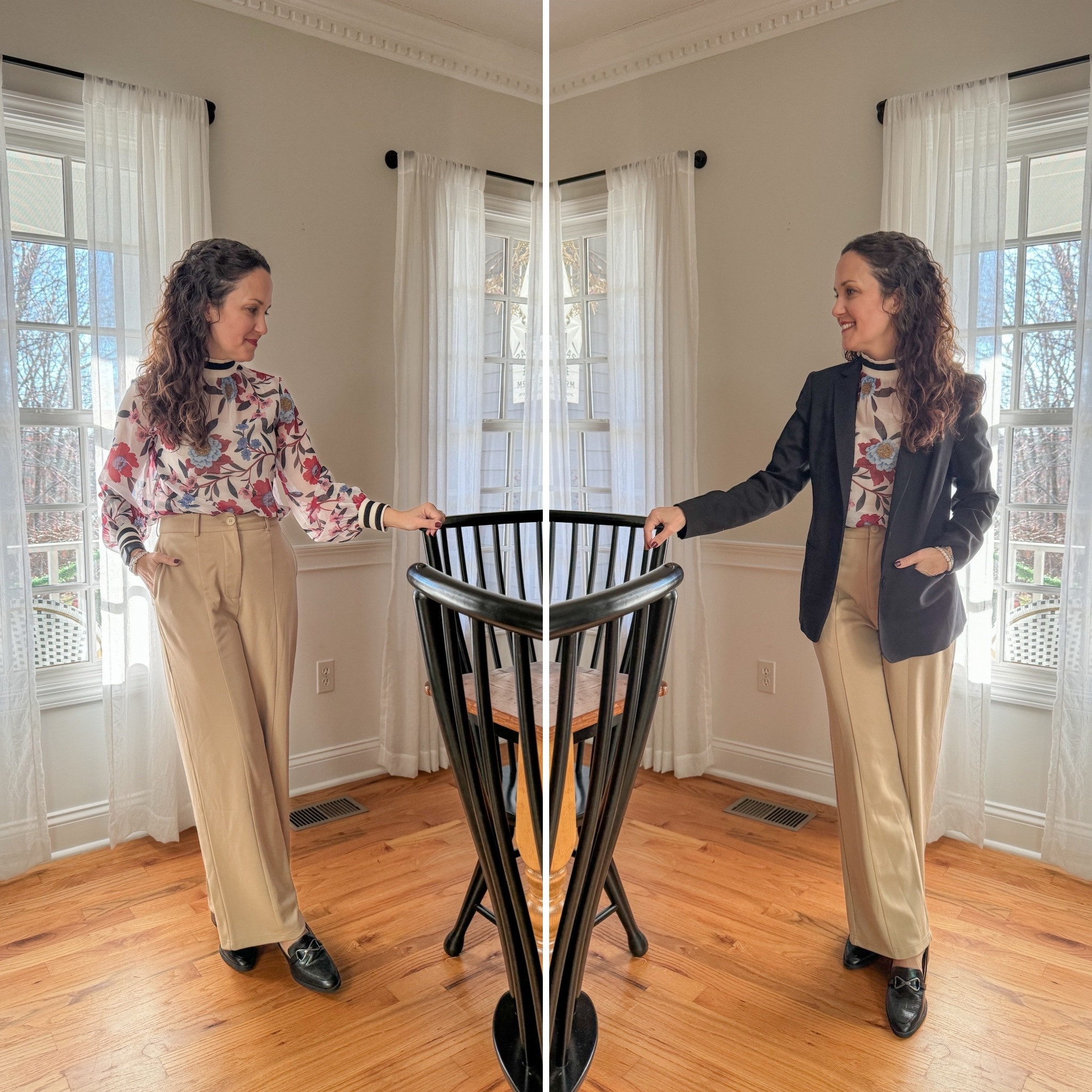 Styling neutral pants, business look today

#LTKover40 #LTKworkwear