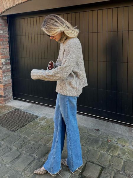 Lilysilk, Anine bing, Coggles, Farfetch, Gucci, transitional outfit, transitional style, autumn fashion, winter outfit, winter fashion, cable knit jumper, roll neck jumper, oversized jumper, wide leg jeans, sling back heels, Gucci pumps, outfit ideas, style inspiration 

#LTKSeasonal #LTKstyletip #LTKeurope
