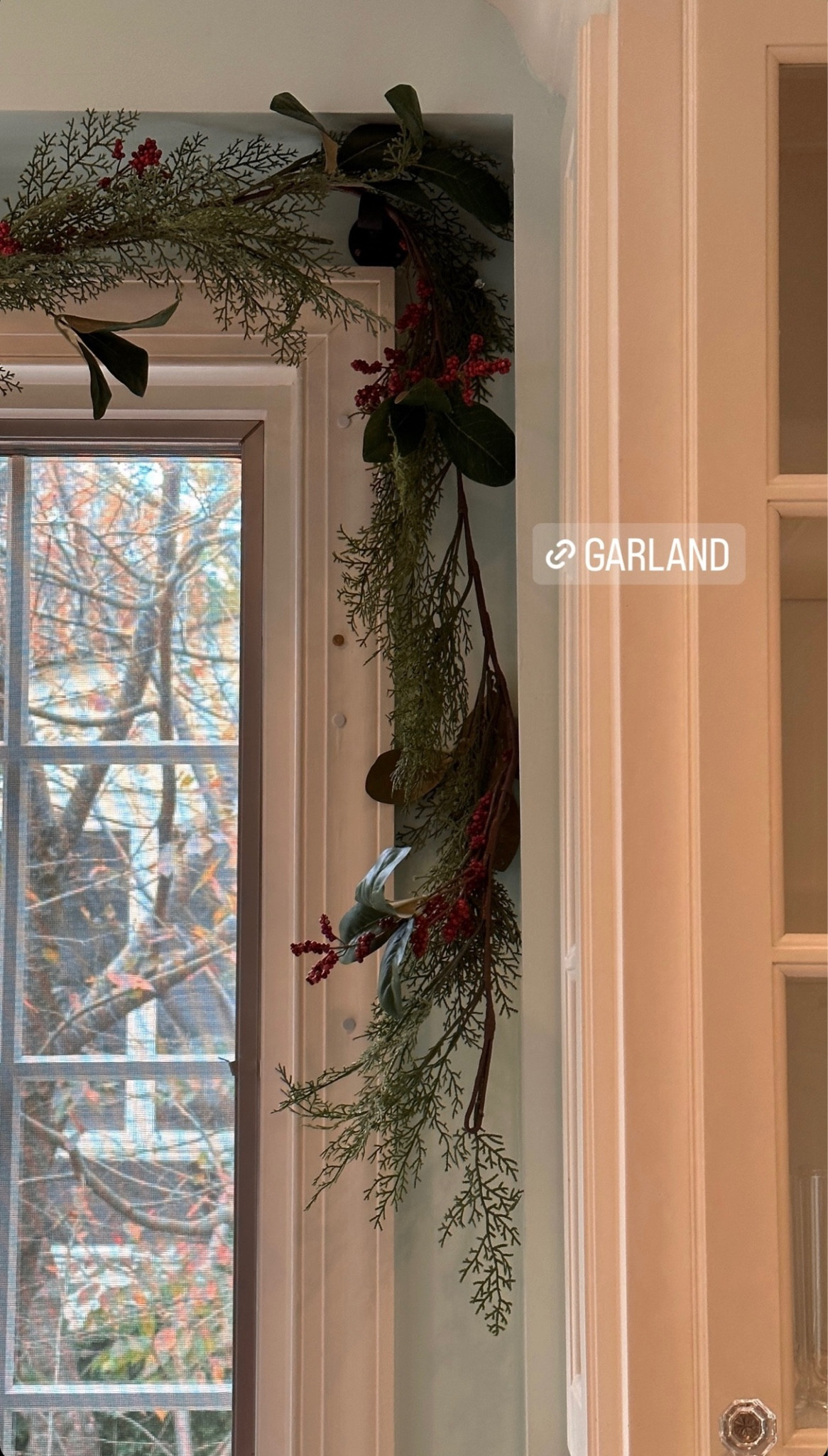 Faux garland for Christmas decor around window🌲

#LTKHoliday #LTKfindsunder50 #LTKCyberWeek