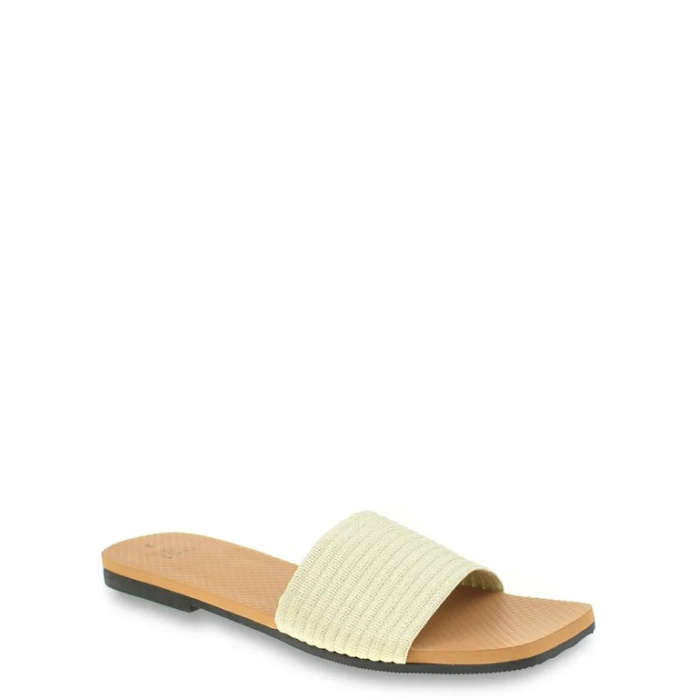 Time and Tru Women's Woven Slide Sandal | Walmart (US)