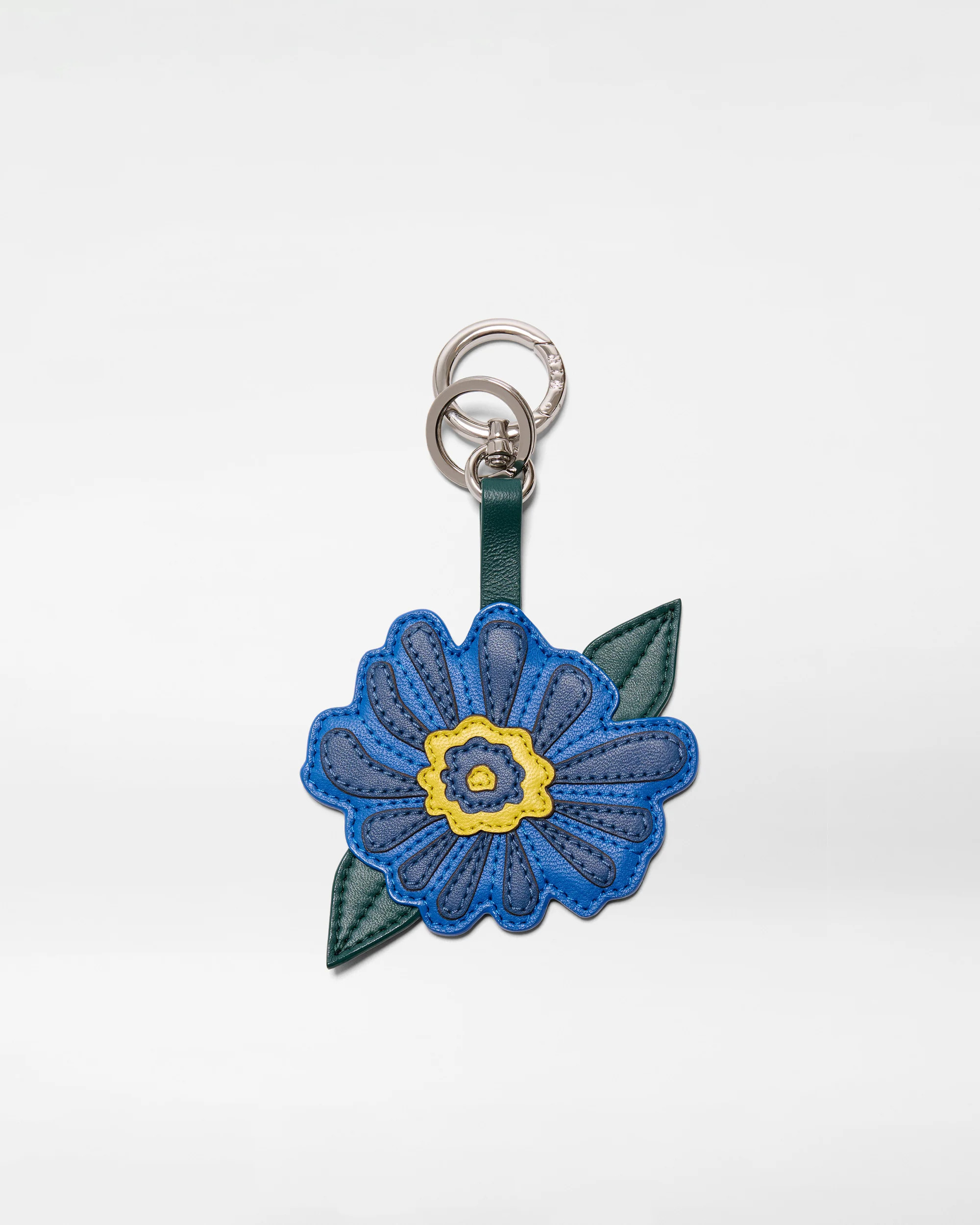MZ Wallace Blue Multi Leather Flower Charm – Accessory | MZ Wallace | MZ Wallace