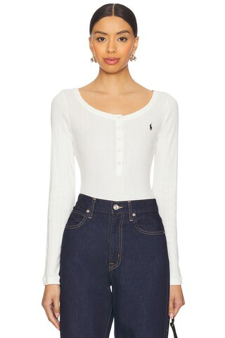 Polo Ralph Lauren Intimates Bodysuit in Egret from Revolve.com | Revolve Clothing (Global)