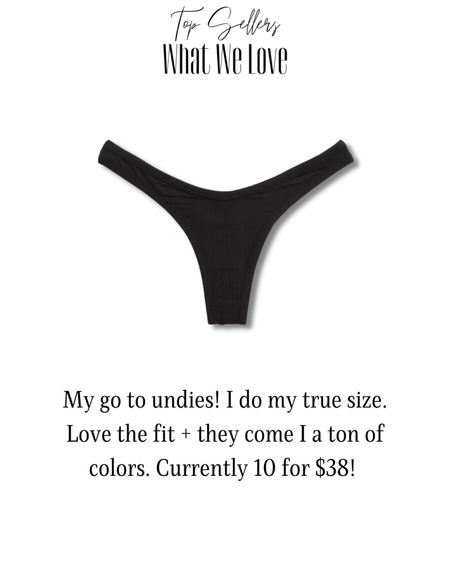 My favorite undies! So comfortable, love the fit, I do my true size. Currently 10 for $38! 

#LTKunder50 #LTKstyletip #LTKcurves