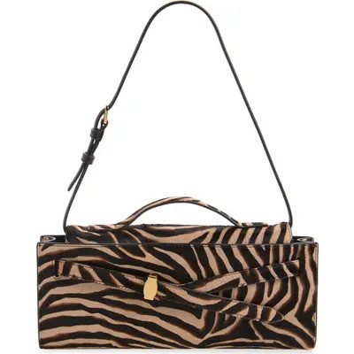 Veronica Beard Dash Genuine Calf Hair Clutch in Tan Multi at Nordstrom | Nordstrom