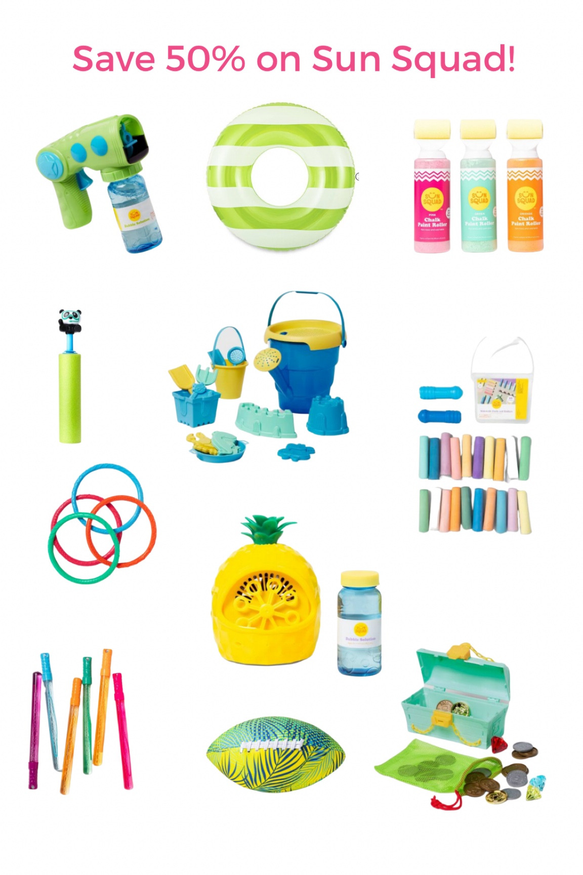 TARGET CIRCLE WEEK DEALS - 50% on Sun Squad Summer Toys! 