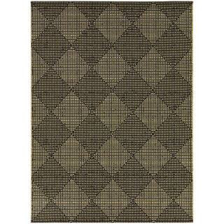 Hampton Bay Chasewood Dark Brown 8 ft. x 10 ft. Geometric Indoor/Outdoor Area Rug 3126024 - The H... | The Home Depot