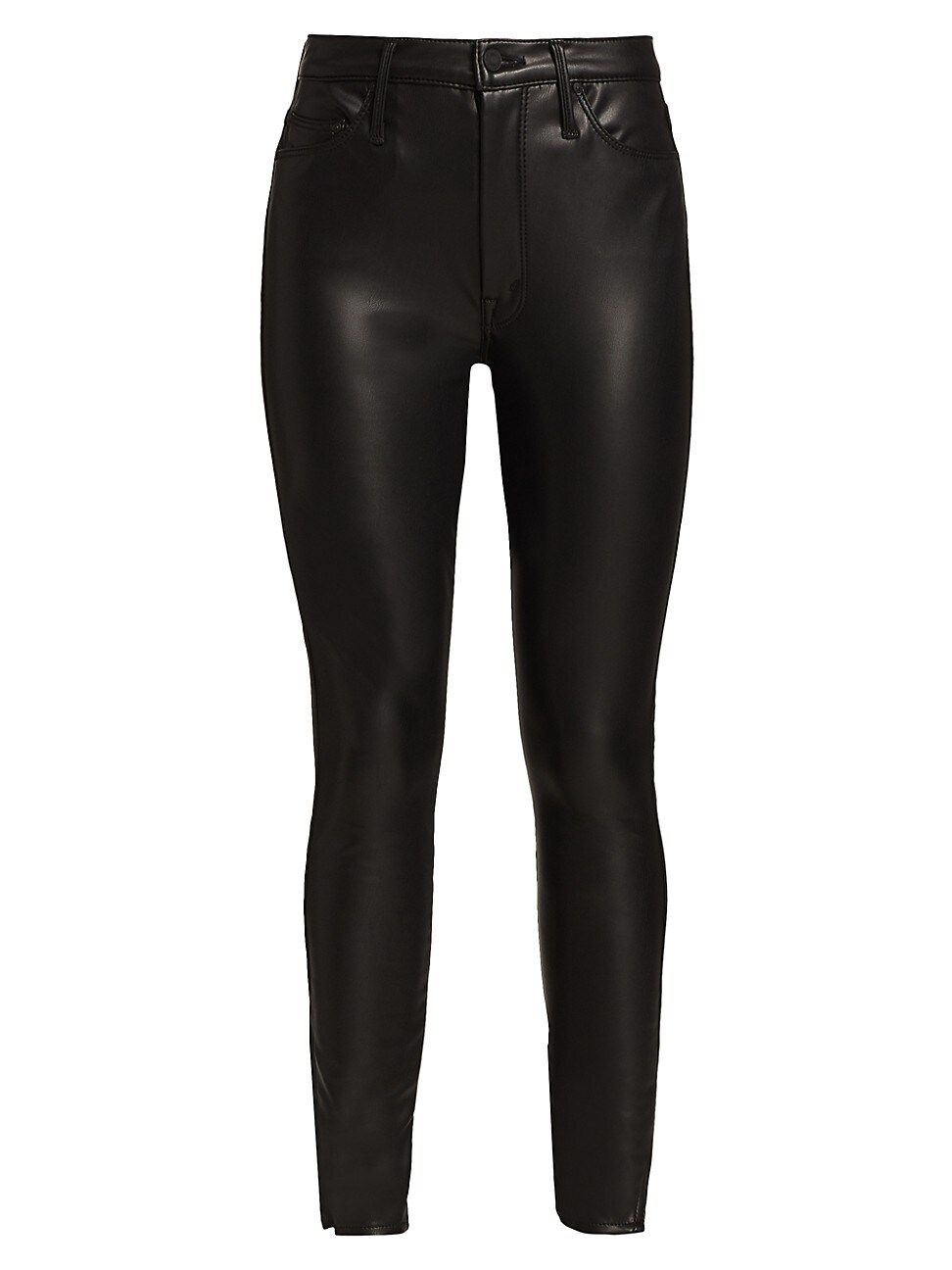 Mother Women's High-Rise Vamp Faux Leather Pants - Faux Show - Size 28 (4-6) | Saks Fifth Avenue