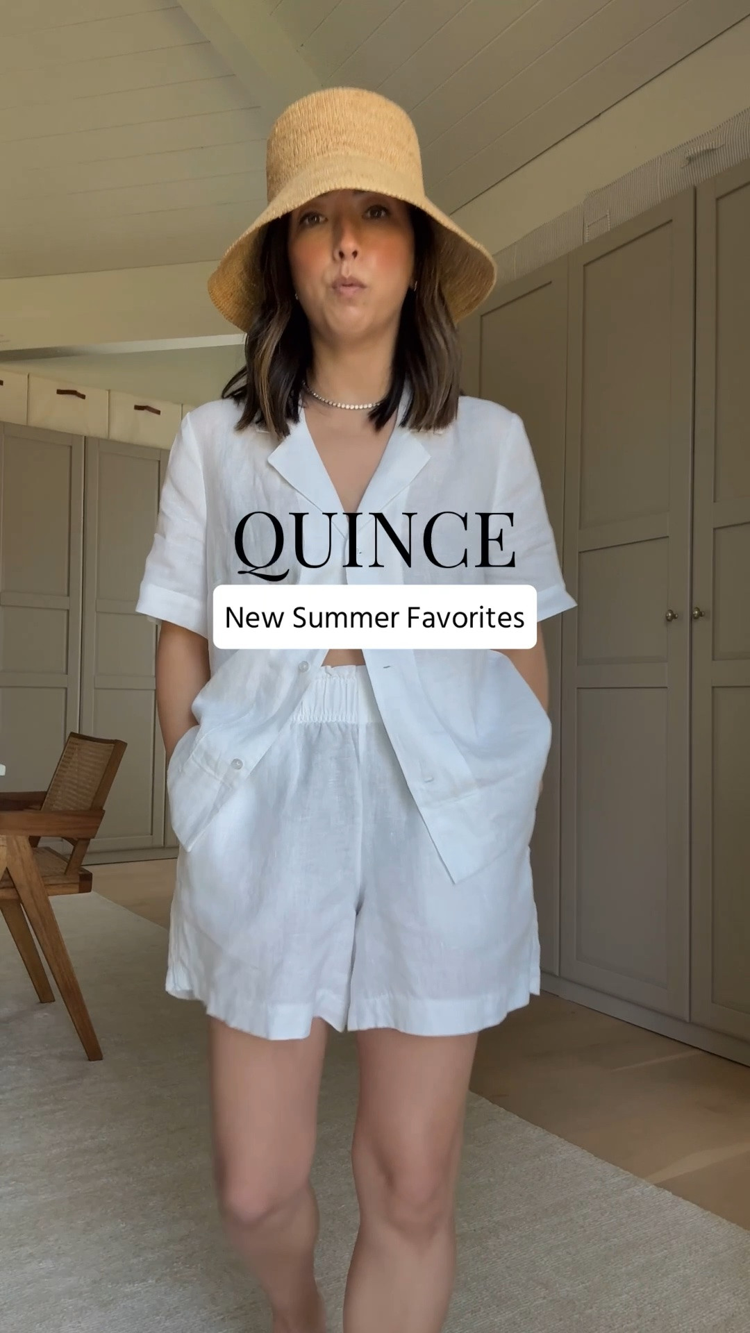New summer pieces from @Quince. Lightweight linen, comfortable swimwear, and easy pieces that work from the pool to everyday life. #quincepartner

Linen shirt small
Linen shorts small
Bikini top small
Bikini bottom small
Lagos sunglasses
Cami one-piece swimsuit long xs

#LTKPetite