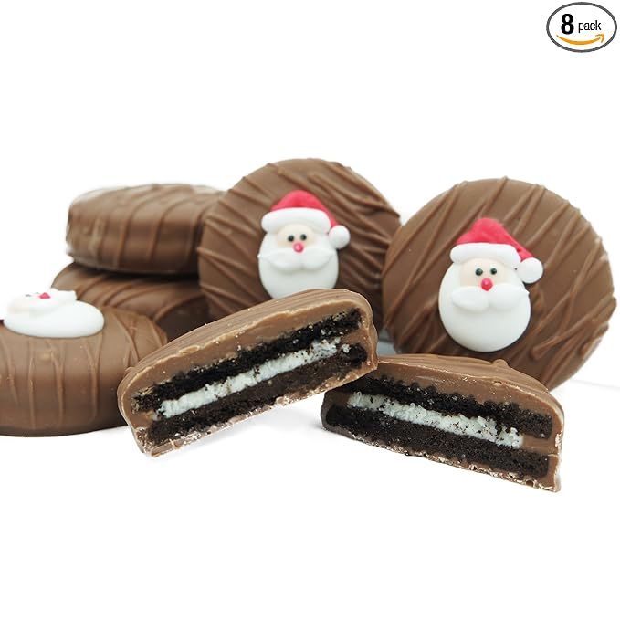 Philadelphia Candies Milk Chocolate Covered OREO Cookies, Christmas Santa Claus Gift 8 Ounce | Amazon (US)