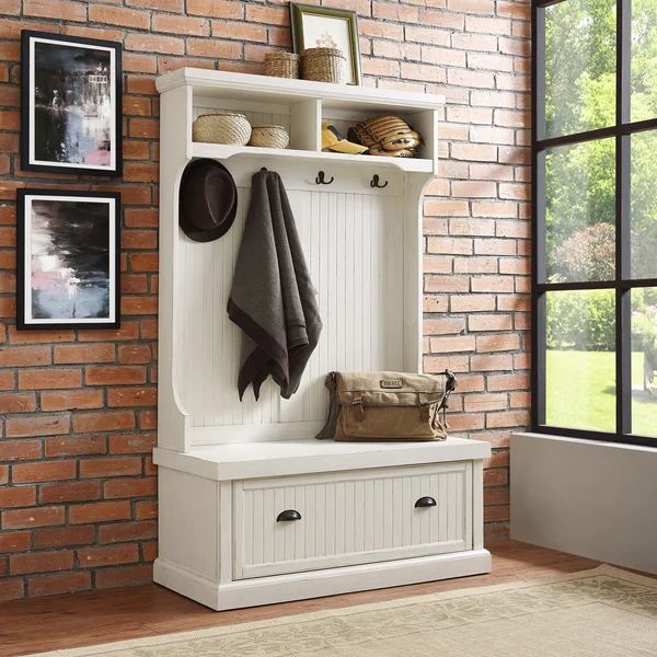 Halstead Hall Tree with Bench and Shoe Storage | Wayfair North America