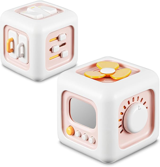 SOCBTNSO Busy Cube, Toys for 1 Year Old Girl Gifts, Montessori for Baby Girl, Travel Toys for Tod... | Amazon (US)