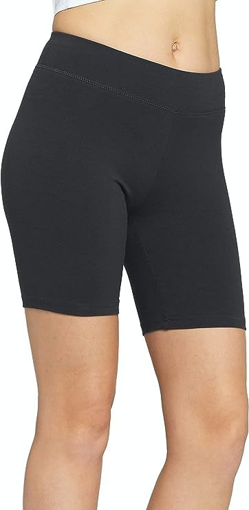 Premium Soft Cotton Leggings - Wide Waistband - Reg/Plus Sizes - Shorts, Capri and Full Length Le... | Amazon (US)