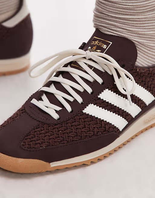 adidas Originals SL 72 OG trainers in brown and cream woven- Exclusive to ASOS | ASOS | ASOS (Global)