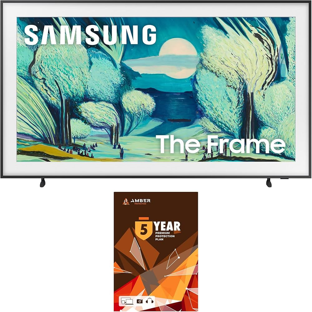Samsung QN55LS03FAFXZA 55 Inch The Frame QLED 4K Art Mode Vision AI Smart TV with 5 Year Amber Pr... | Amazon (US)