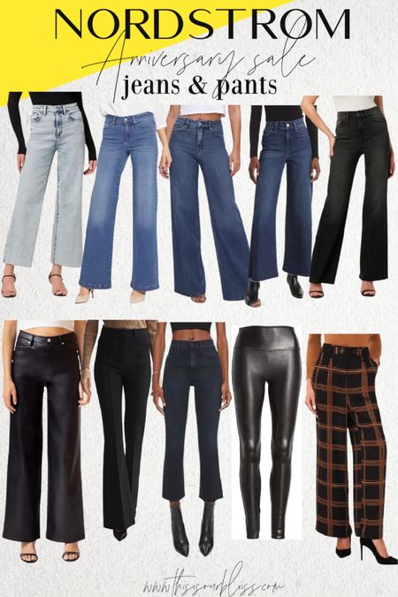 Denim and pants from the Nordstrom anniversary sale! Wide leg Jeans, leggings, trousers & more — all on sale during the #nsale 💛

#LTKunder100 #LTKsalealert #LTKxNSale