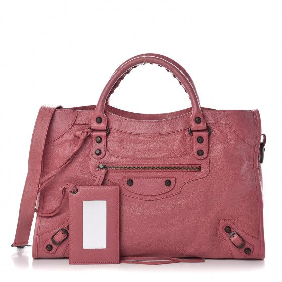 BALENCIAGA Agneau Classic City Rose Bonbon | Fashionphile