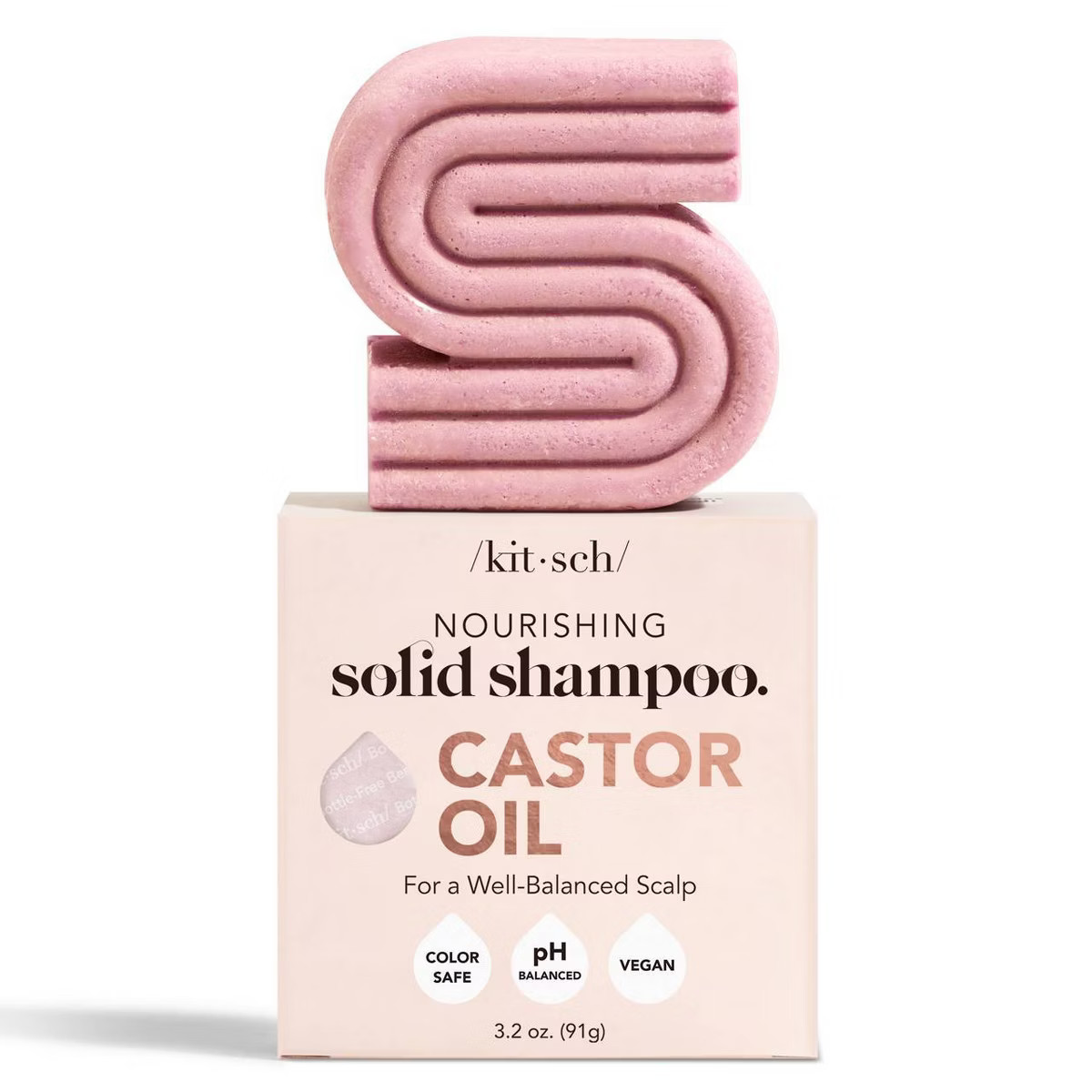 Kitsch Castor Oil Nourishing Solid Shampoo - 3.2oz | Target