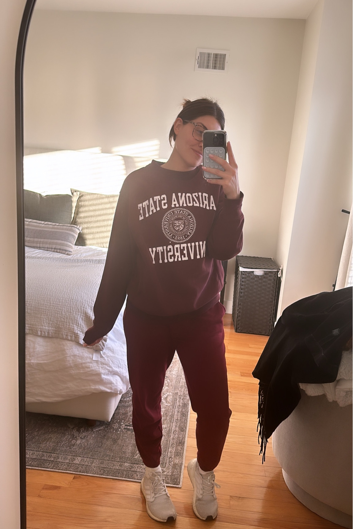 My Maroutfit (maroon outfit) as my husband likes to call it🤣


Work from home outfits, loungewear, crewneck sweatshirt, sweatpants, comfy outfits, style for over 30, petite fashion, old navy, collegiate sweatshirt, Arizona state university 



#LTKsalealert #LTKfindsunder50 #LTKSpringSale