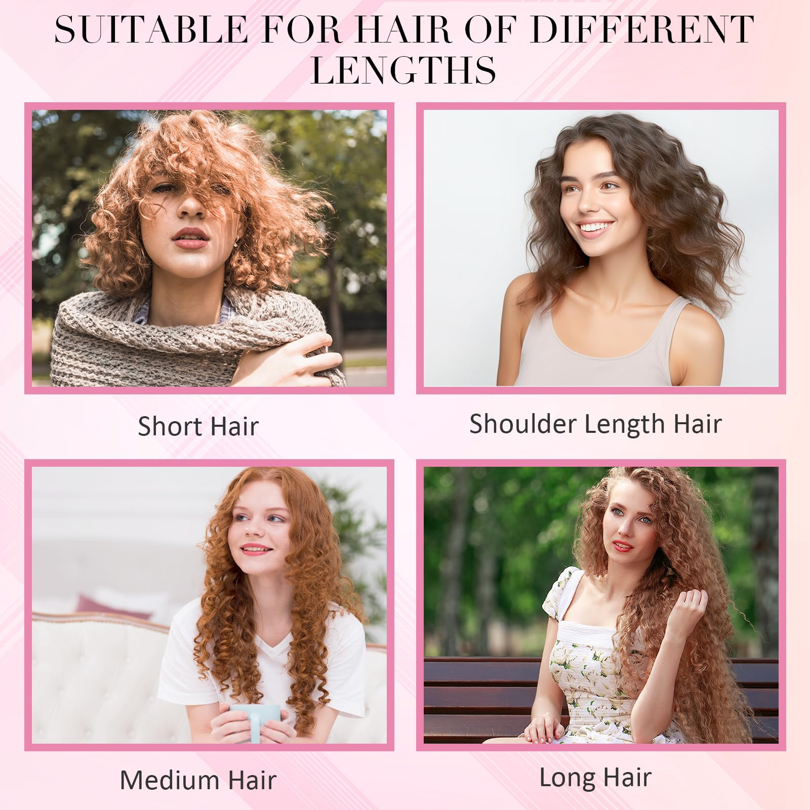 Heatless Curling Rod Headband, Heatless Hair Curler Heatless Curls Overnight for Short Long Hair ... | Amazon (US)