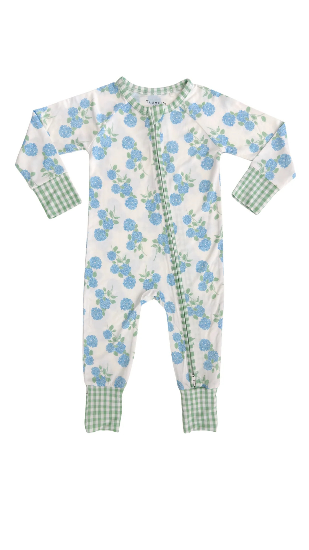 East Coast Hydrangeas Zipper Romper IMJ x Caitlin Covington PRE-ORDER | In My Jammers