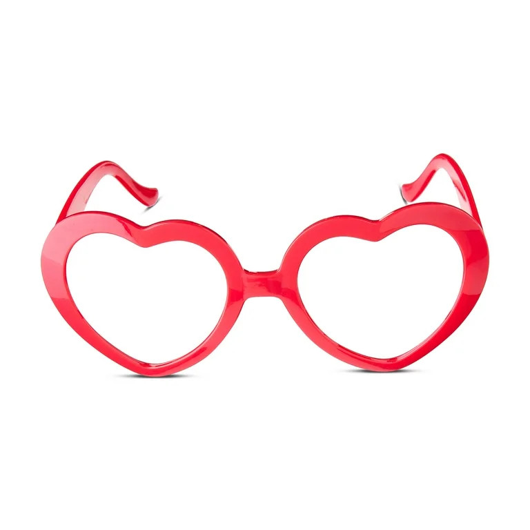 Heart-Shaped Glasses, Red, Valentine's Day by Way To Celebrate | Walmart (US)