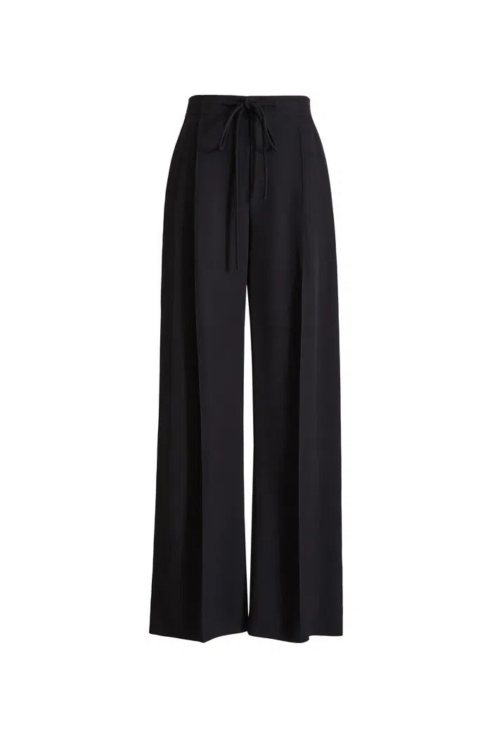 Shakti Barrel Leg Casual Pants in Silk-Like Acetate | Fabrique