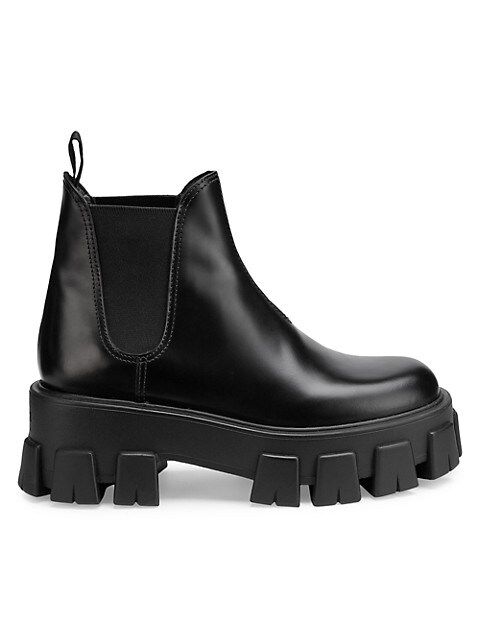 Lug-Sole Leather Chelsea Boots | Saks Fifth Avenue
